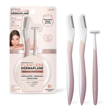 Finishing Touch Flawless DermaPlane Travel Pack Facial Exfoliator & Hair Remover