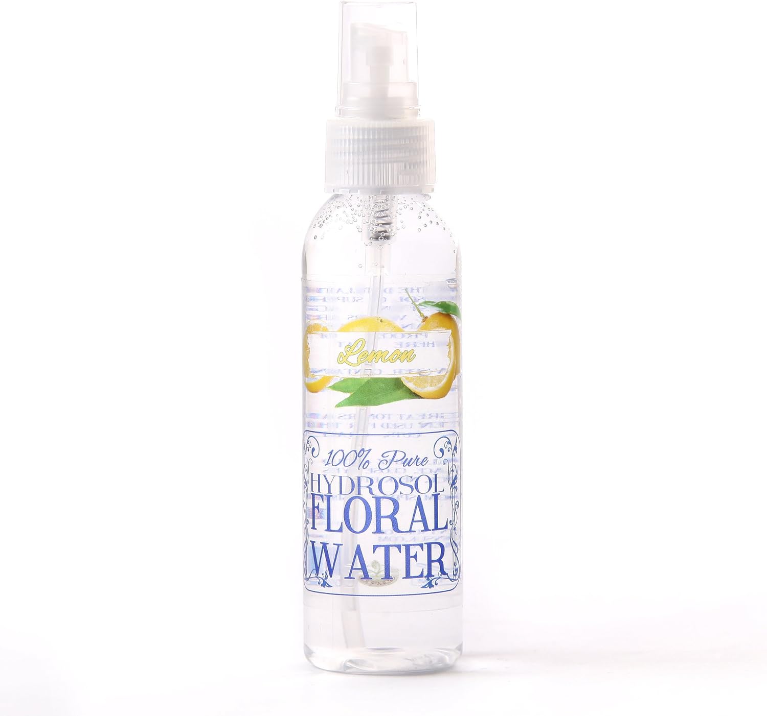 Mystic Moments | Lemon Natural Hydrosol Floral Water 125ml | Perfect for Skin, Face, Body & Homemade Beauty Products Vegan GMO Free