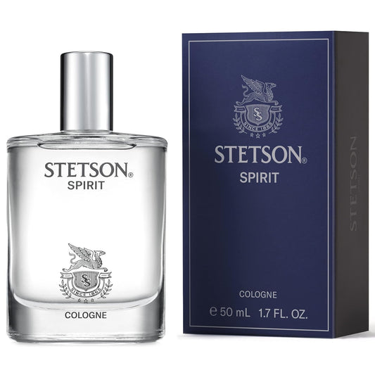 Stetson Spirit - Cologne Spray For Men - Woody, Earthy, And Casual Aroma With Fragrance Notes Of Mandarin Leaf, Clary Sage, And Warm Amber- 1.7 Fl Oz