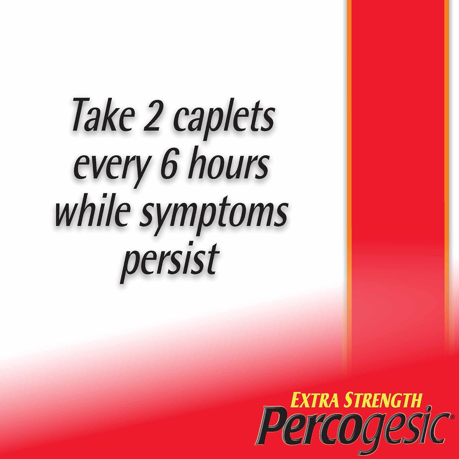 Percogesic Extra Strength Pain Relief, Aspirin Free Fast Acting Relief, Acetaminophen And Diphenhydramine, 60 Tablets : Health & Household