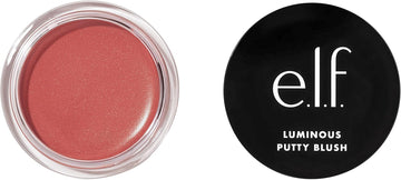 E.L.F. Luminous Putty Blush, Putty To Powder Blush With A Shimmer Finish, Lightweight, Buildable Formula, Isla Del Sol