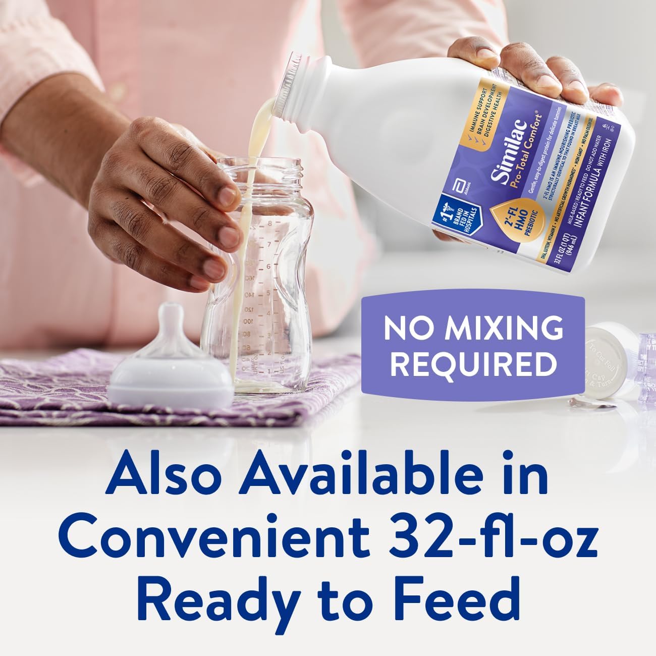 Similac Pro-Total Comfort Infant Formula With Iron, Gentle, Easy-to-Digest Formula, With 2'-FL HMO for Immune Support, Non-GMO, Baby Formula Powder, 20.1-oz Tub : Baby