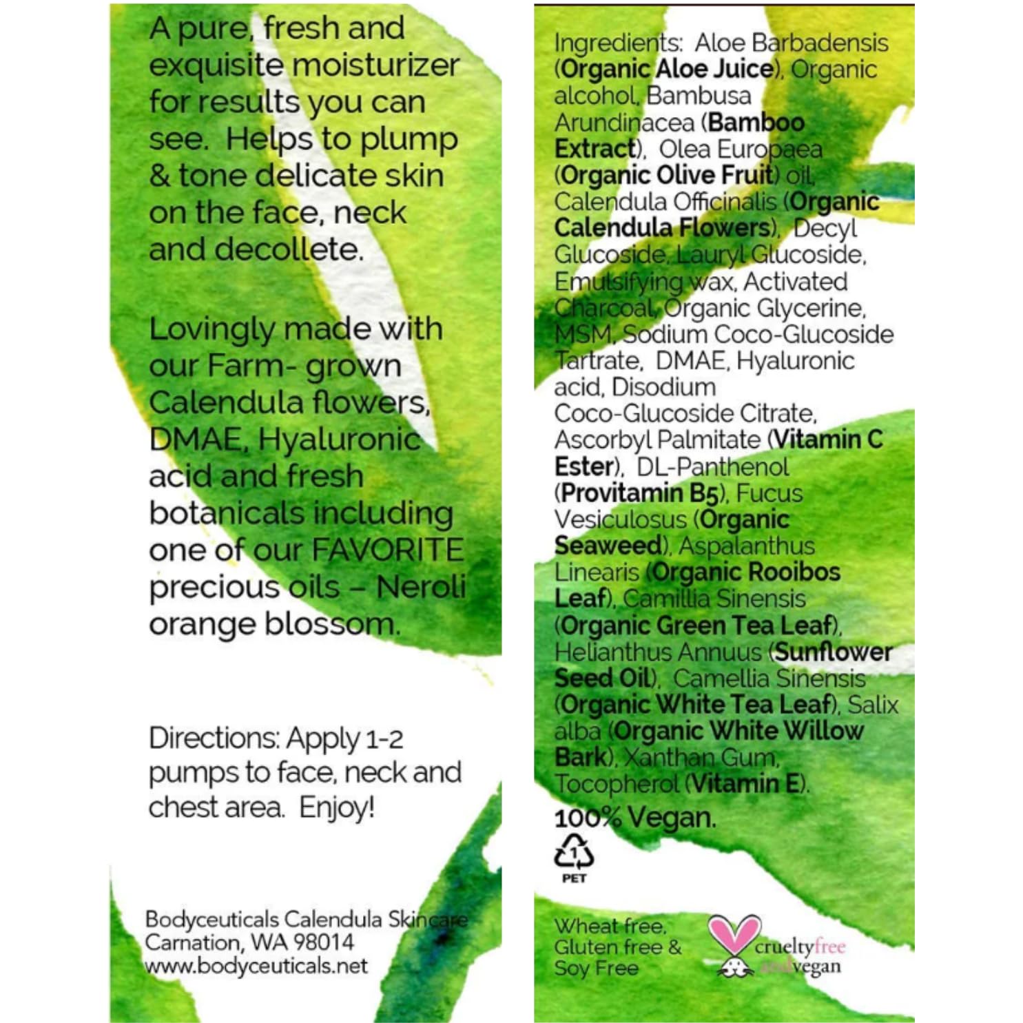 Bodyceuticals Neroli + Calendula Firming Crème – Brightening & Hydrating Face Cream With Organic Aloe, Vitamin E & Botanical Extracts – Lightweight Daily Moisturizer For Radiant, Firm Skin – 3.5 Oz : Beauty & Personal Care