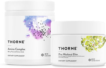 Thorne Performance Boost Bundle: Pre-Workout & Amino Complex - Energy, Muscle, Nsf Certified - 24 To 30 Servings