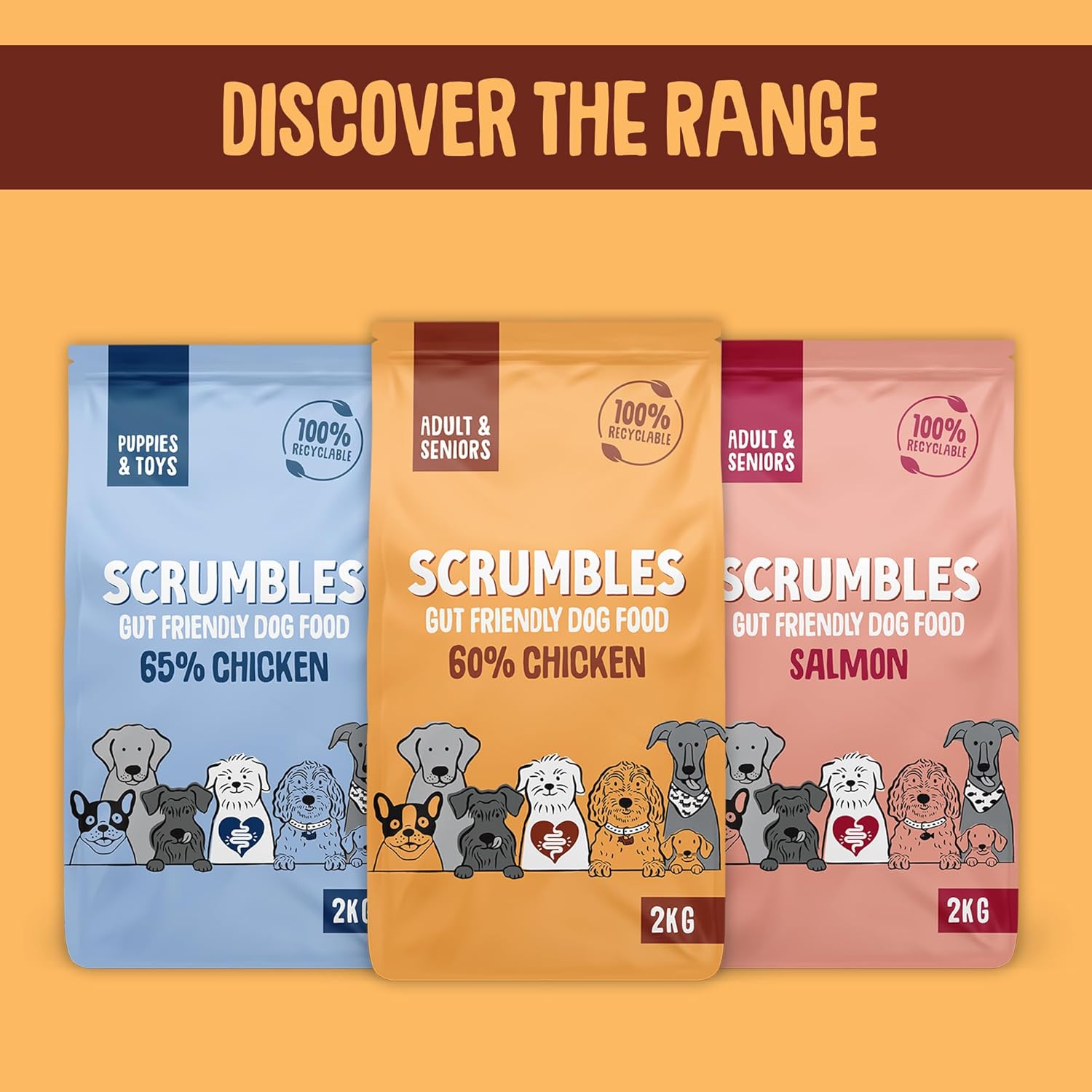 Scrumbles Dry Dog Food with Fresh Chicken, 2 kg (Pack of 1),package may vary :Pet Supplies