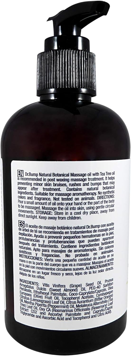 Dr. Bump Natural Botanical Massage Oil with Tea Tree and Lemongrass 8 