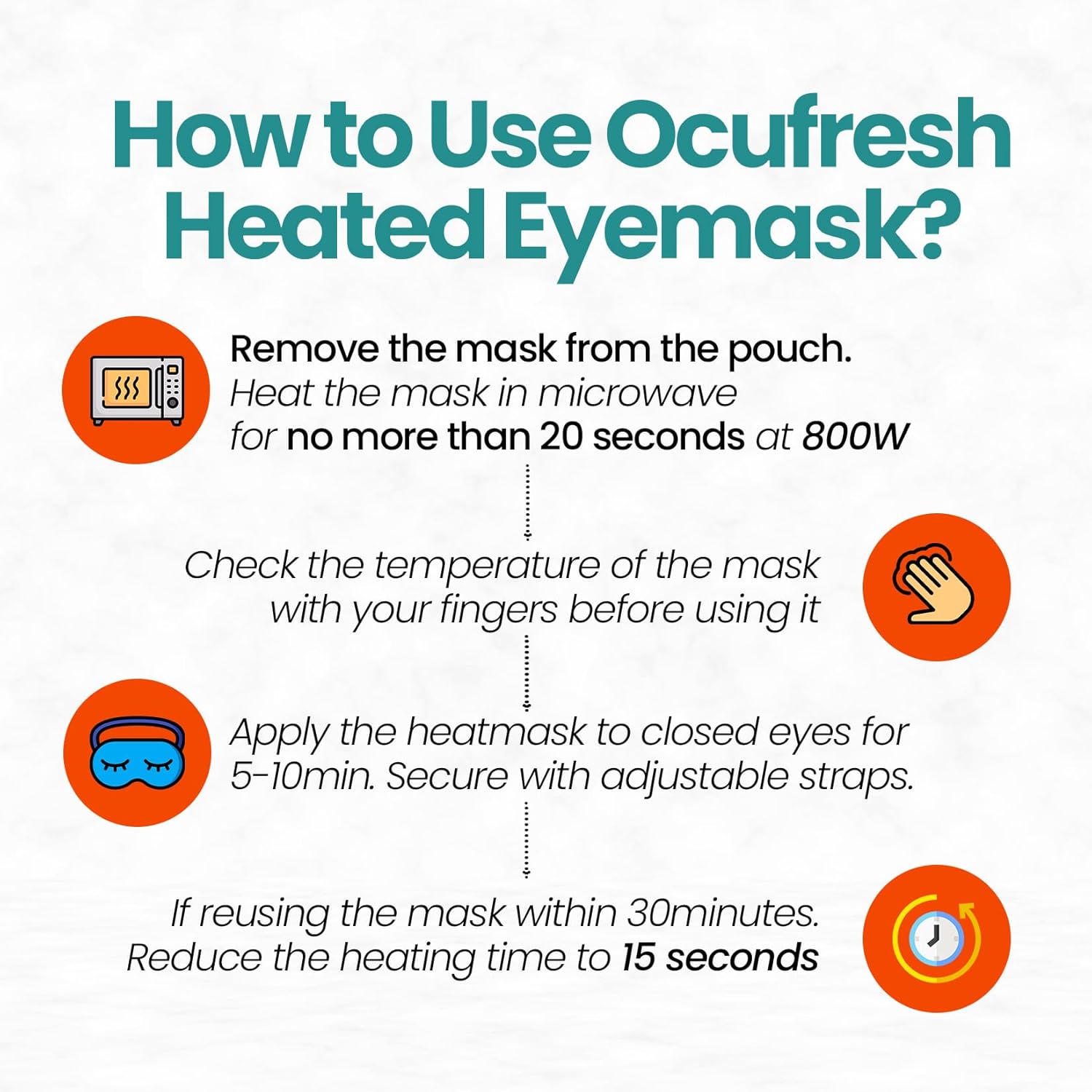 Ocufresh Heated Eye Mask for Dry Eyes, Blephartis, Styes - Microwave Activated Halobeads for Soothing Relief - Skin-Friendly Fabric - Hypoallergenic, Non-Toxic, Washable - Pouch Included - Grey : Amazon.co.uk: Health & Personal Care
