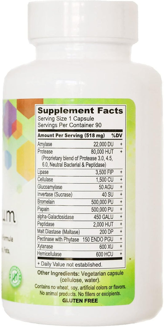 Body Ecology Assist Full Spectrum Enzymes | Plant Digestive Enzyme Supplement | Healthy Digestion And Absorbs Nutrients | 90 Vegetarian Count