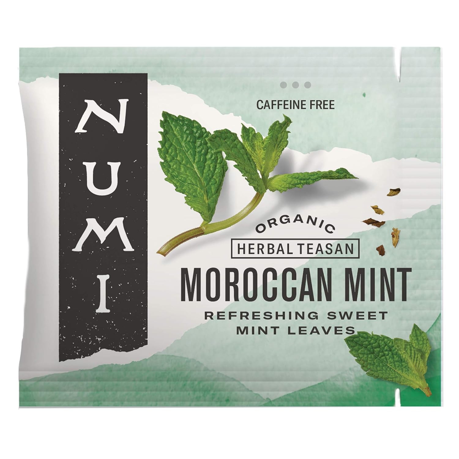 Numi Organic Moroccan Mint Tea, 100 Tea Bags, Refreshing Nana Mint, Caffeine Free Herbal Tea