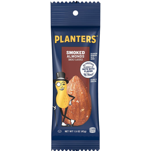 Planters Smoked & Salted Almonds Single Serve (1.5Oz Bags, Pack Of 18)