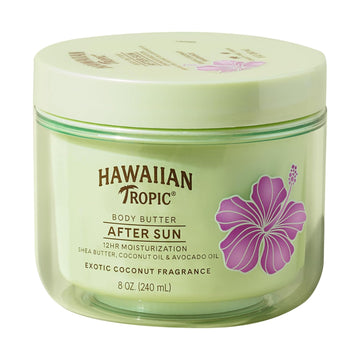 Hawaiian Tropic After Sun Body Butter With Coconut Oil, 8Oz | After Sun Lotion, Moisturizing Body Lotion, After Sun Moisturizer, Coconut Body Butter, After Sun Care, After Sun Skin Care, 8Oz