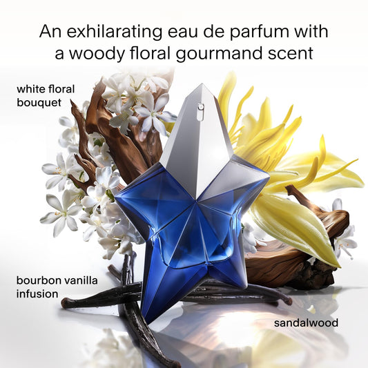 Mugler Angel Elixir - Eau De Parfum - Women'S Perfume - Floral & Woody - With Sandalwood, Amber, And Vanilla - Long Lasting Fragrance - 0.33 Fl Oz