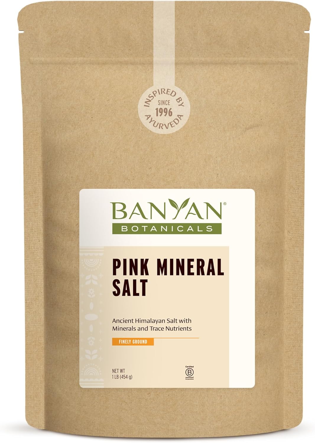 Banyan Botanicals Pink Mineral Salt – Fine Ground Pink Himalayan Salt – For Cooking, Baking, Beauty, And Bath – Spice Jar – Gluten Free, Vegan, Non-Gmo