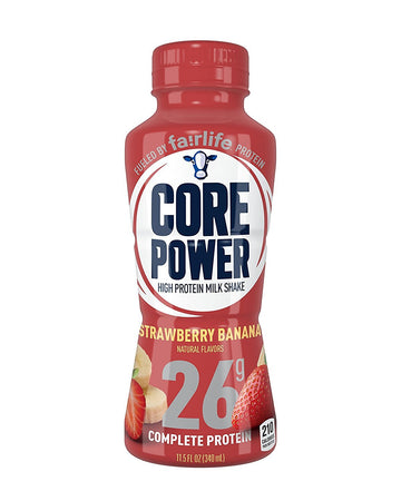 Core Power By Fairlife High Protein (26G) Milk Shake, Strawberry Banana, 11.5 Fl Oz (Pack Of 12)