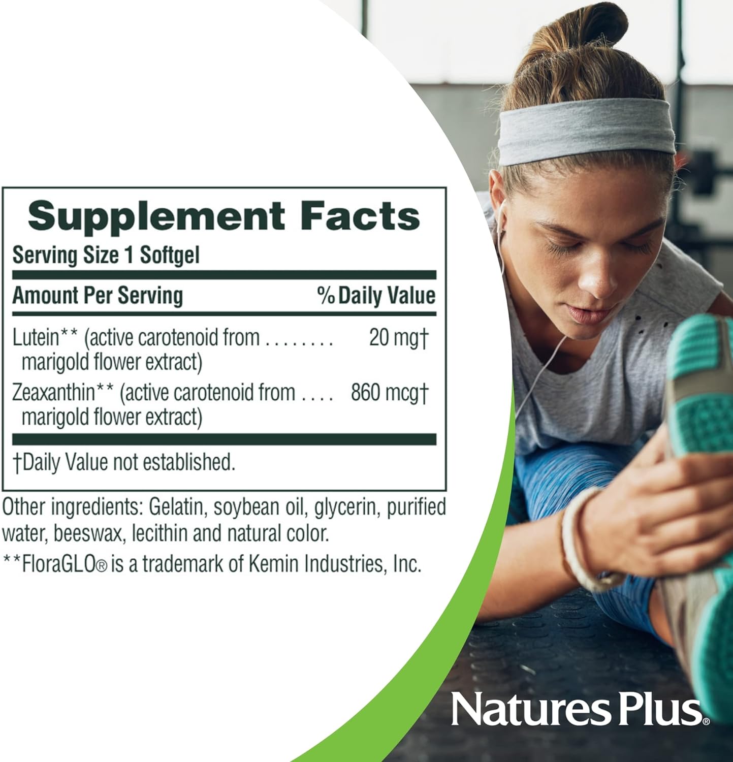NaturesPlus Ultra Lutein - 20 mg, 60 Softgels - Maximum Strength Antioxidant Eye Vitamin & Vision Supplement, Promotes Ocular Health - with Zeaxanthin - Gluten-Free - 60 Servings : Health & Household