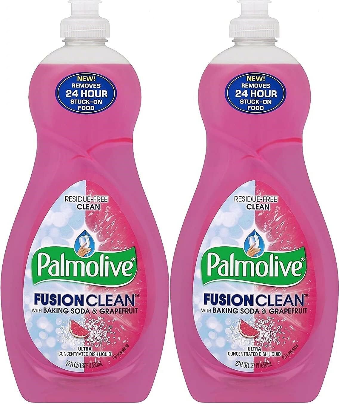 Palmolive Ultra Dish Liquid 650Ml Fusion Clean W/Baking Soda & Grapefruit Pack (2) : Health & Household