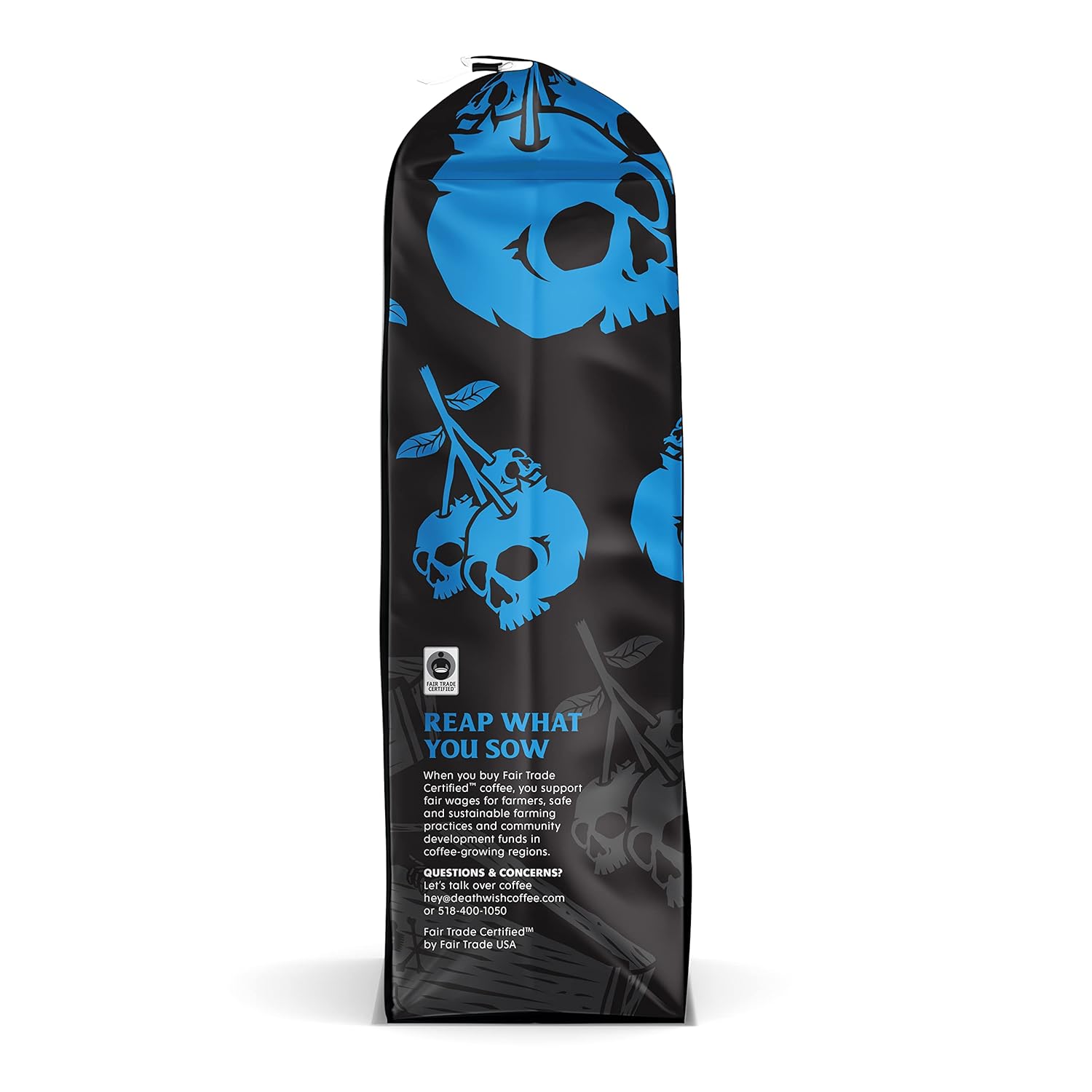 Death Wish Coffee Co. Blue and Buried, Fair Trade, Ground Blueberry Coffee, 12 oz : Everything Else