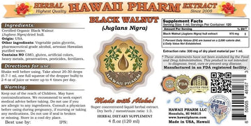 Black Walnut Liquid Extract, Organic Black Walnut (Juglans Nigra) Tincture 2 Oz