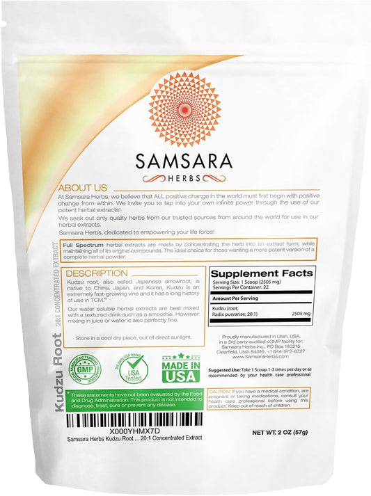 Kudzu Root Extract Powder (2Oz/57G) 20:1 Concentrated Extract