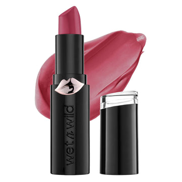 Wet N Wild Mega Last Matte Lip Color, Semi Matte Hyaluronic Acid Infused, Long Lasting Full Coverage For A Nourishing Pout, Cruelty-Free & Vegan - Cherry Picking