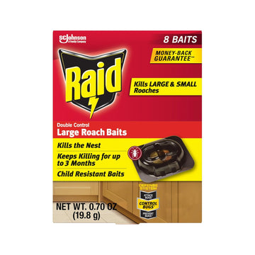 Raid Double Control Large Roach Baits (8 Count (Pack Of 1))