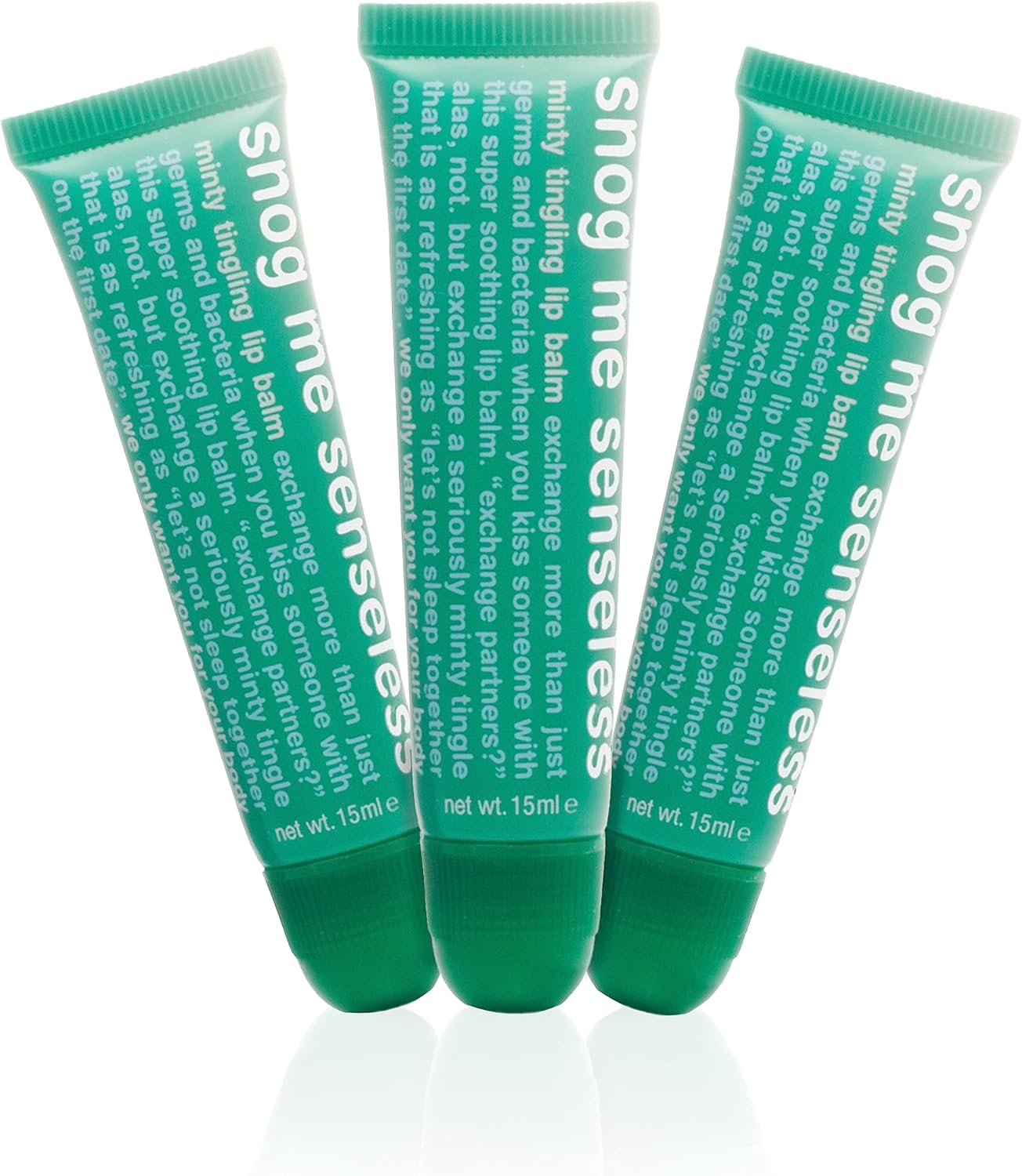Anatomicals Moisturising Lip Balm Multipack For Dry Cracked Lips - Snog Me Senseless (Mint Flavour Lip Balm Set) For Dry Lips 3 Pack