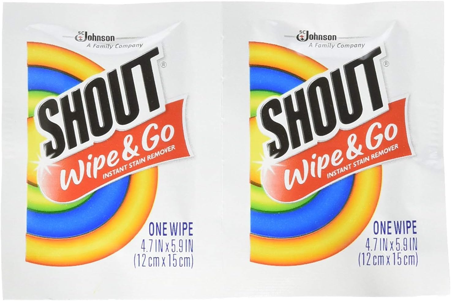 Shout Wipes (case of 80) - Pack of 2 : Health & Household