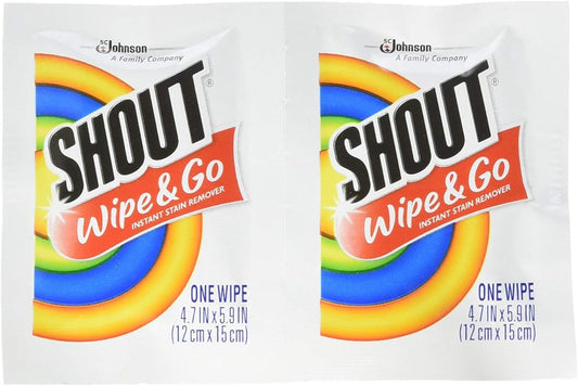 Shout Wipes (case of 80) - Pack of 2 : Health & Household