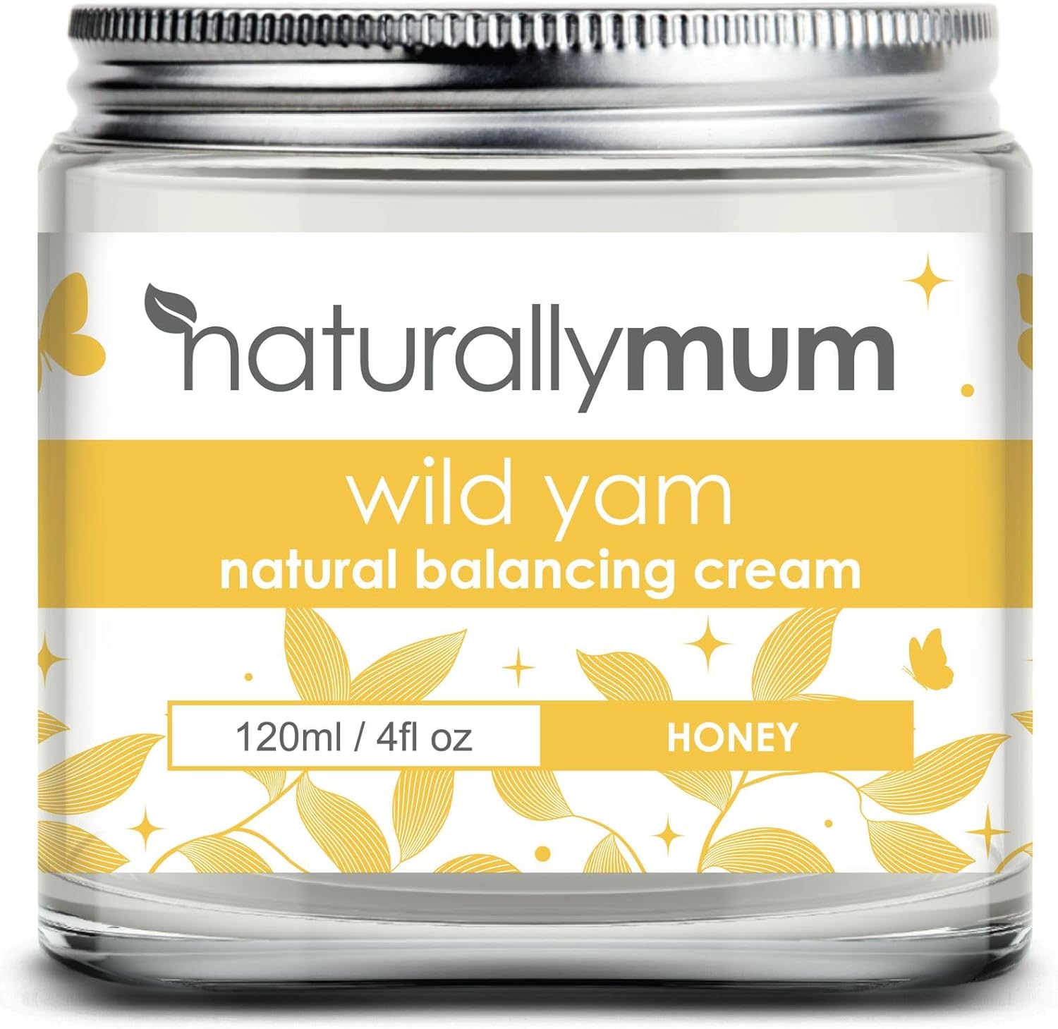 Wild Yam Balancing Cream | Support for Perimenopause and Menopause Symptoms | Support Hormonal Balance for Women | Topical Cream | Honey | 4fl oz