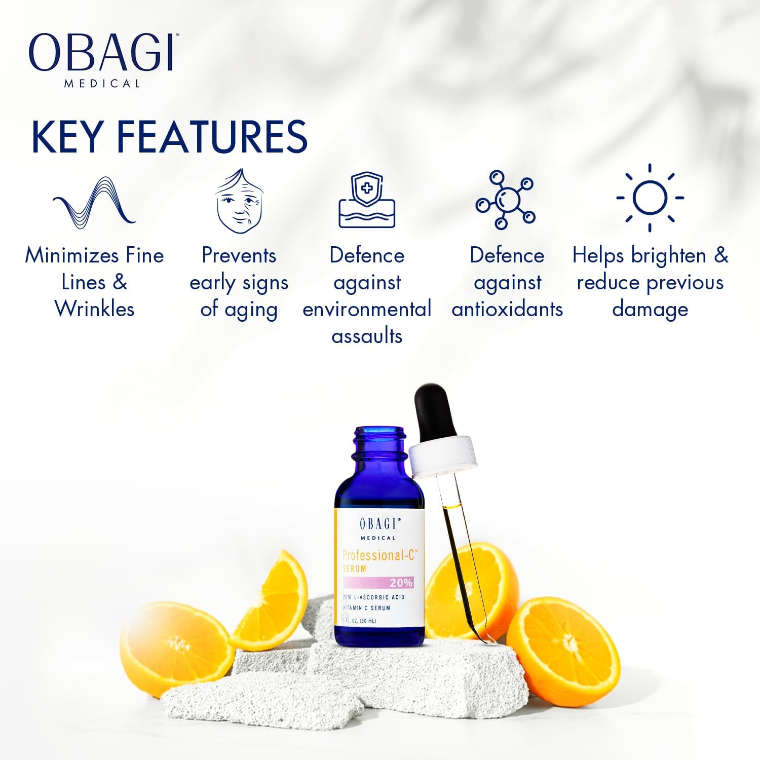 Obagi Skincare Essentials Set – Obagi Professional-C Serum 20% (1 oz), Obagi Sun Shield Matte Broad Spectrum 3PF 50 (3 oz), Obagi 360 Retinol 1.0 Cream (1 oz) – 3-Piece Set : Beauty & Personal Care