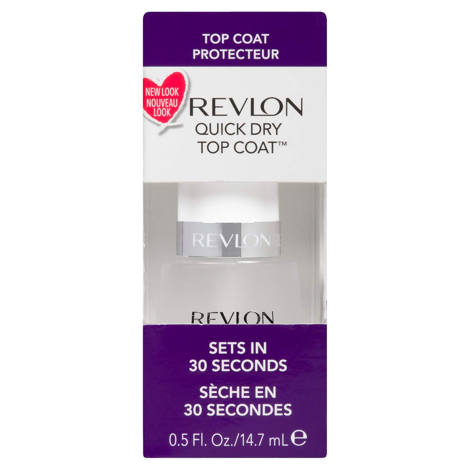 Revlon Top Coat Nail Polish, Quick Dry Nail Polish, Chip Resistant & Longwear Formula, High Shine Finish, Quick Dry Top Coat, Clear, 0.5 Fl Oz : Beauty & Personal Care