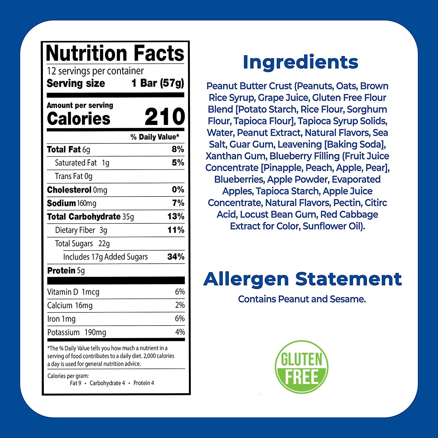 Betty Lou'S Pb&J Bars Bundle, Peanut Butter & Blueberry And Pb & Strawberry Flavored, Vegan & Gluten Free Energy Bars With 5G Protein Per Bar, Individually Wrapped, 24 Total