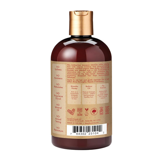 Sheamoisture Intensive Hydration Shampoo For Dry, Damaged Hair Manuka Honey And Mafura Oil Sulfate-Free 13 Oz