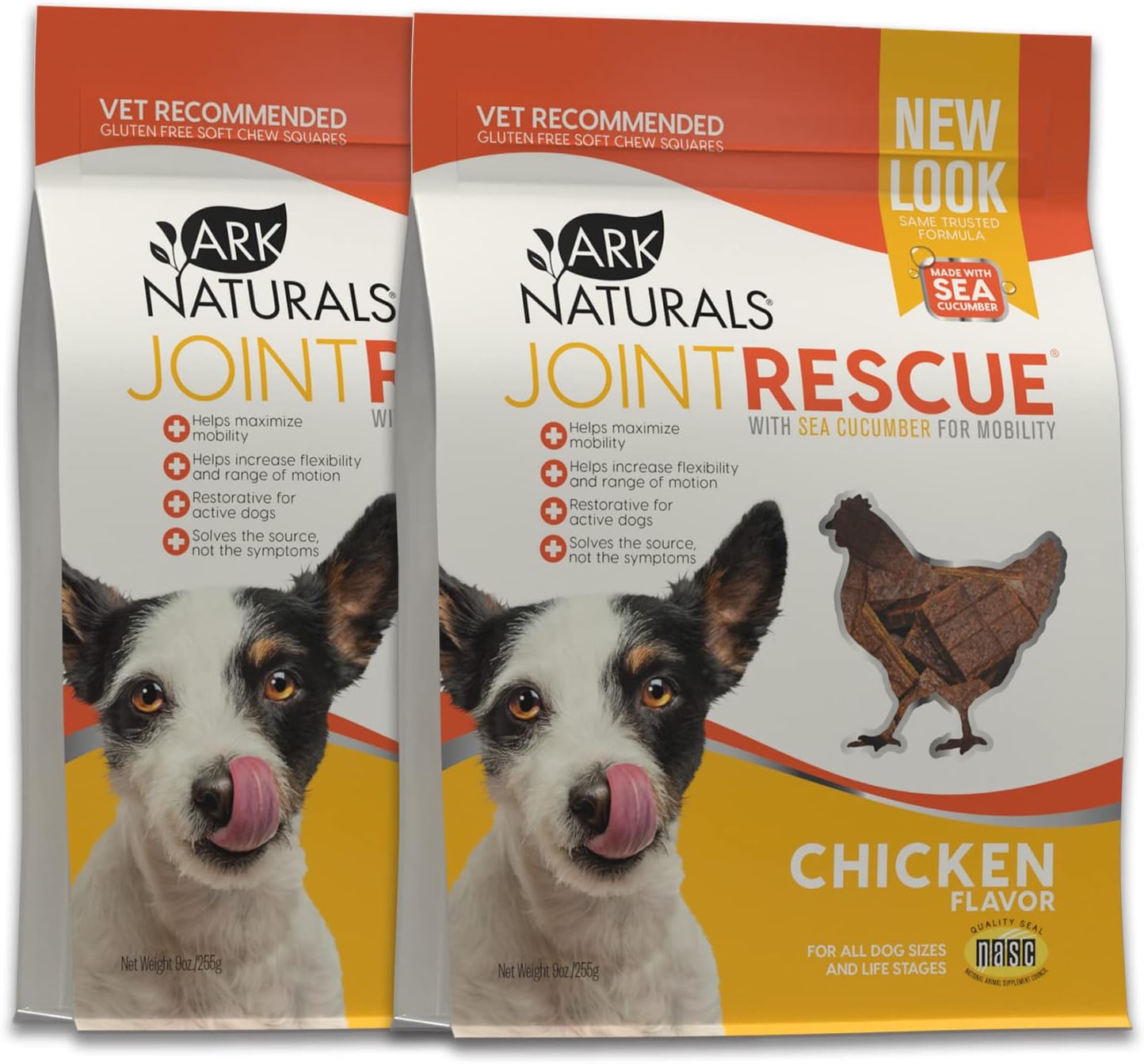 ARK NATURALS Joint Rescue Bundle Pack, Chicken Flavor, Dog Joint Supplement with Glucosamine & Chondroitin, 2 Pack