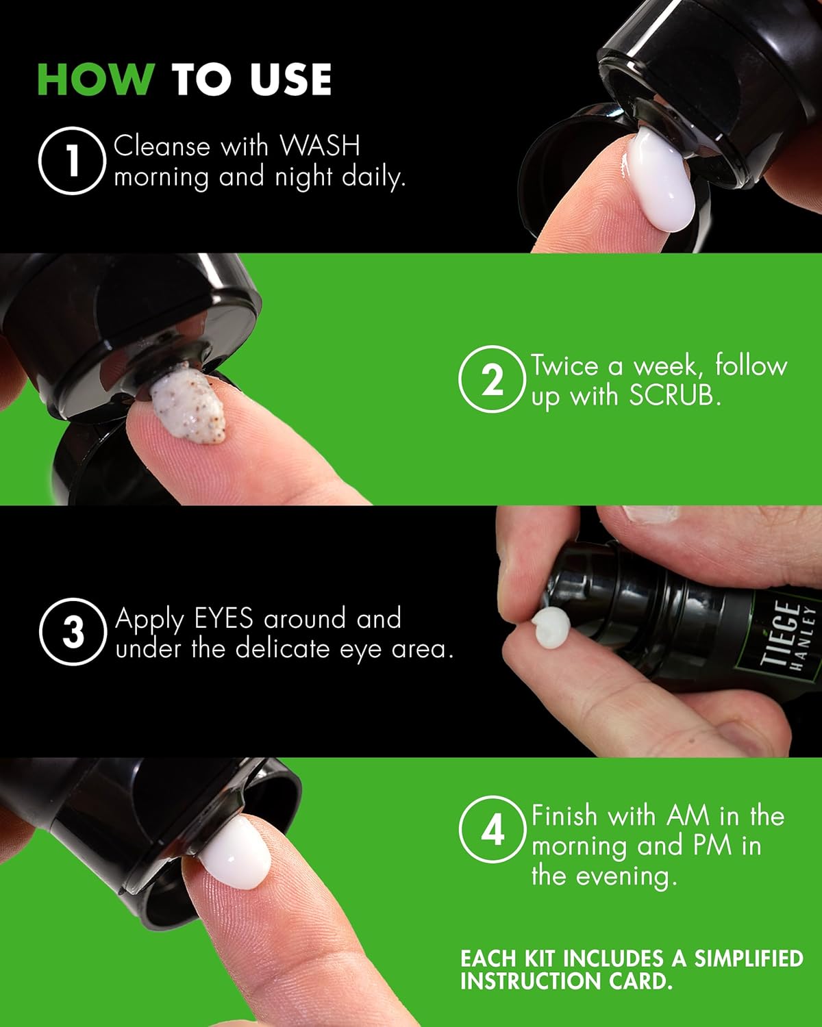 Tiege Hanley Men’S Skin Care Set, Revitalization Routine (System Level 4) – Face Wash, Scrub, Moisturizer, Eye Cream, Serum & Clay Mask For Tired, Dull Skin & Rejuvenation : Beauty & Personal Care