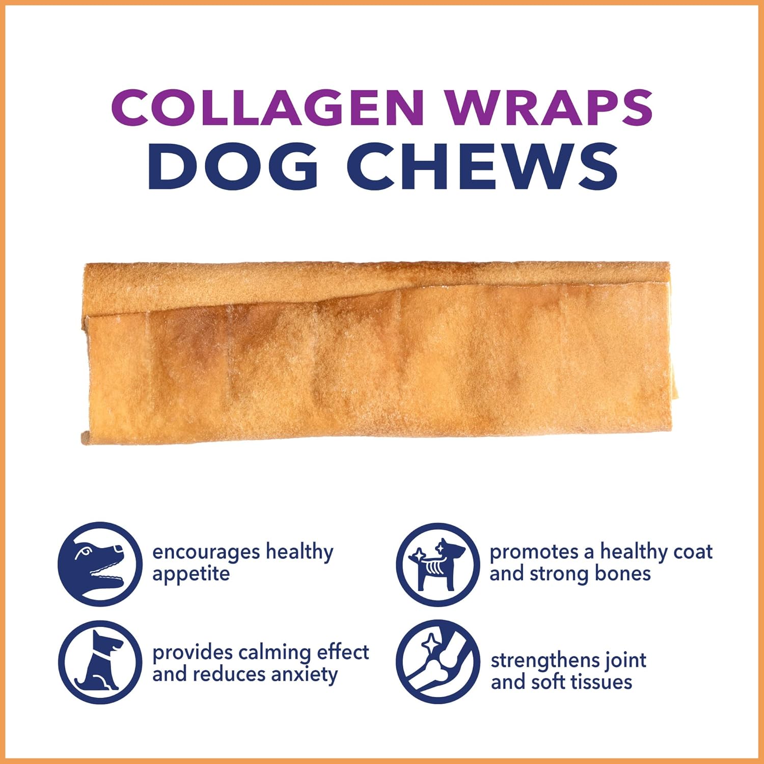 Pet Factory CareChewz Collagen 6-7" Small Wraps Dog Chew Treats - Chicken Flavor, 12 Count/1 Pack : Pet Supplies