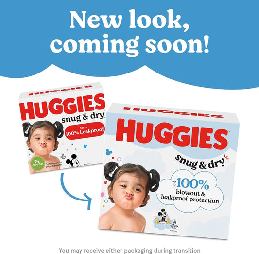 Huggies Size 3 Diapers, Snug & Dry Baby Diapers, Size 3 (16-28 Lbs), 88 Count, Packaging May Vary