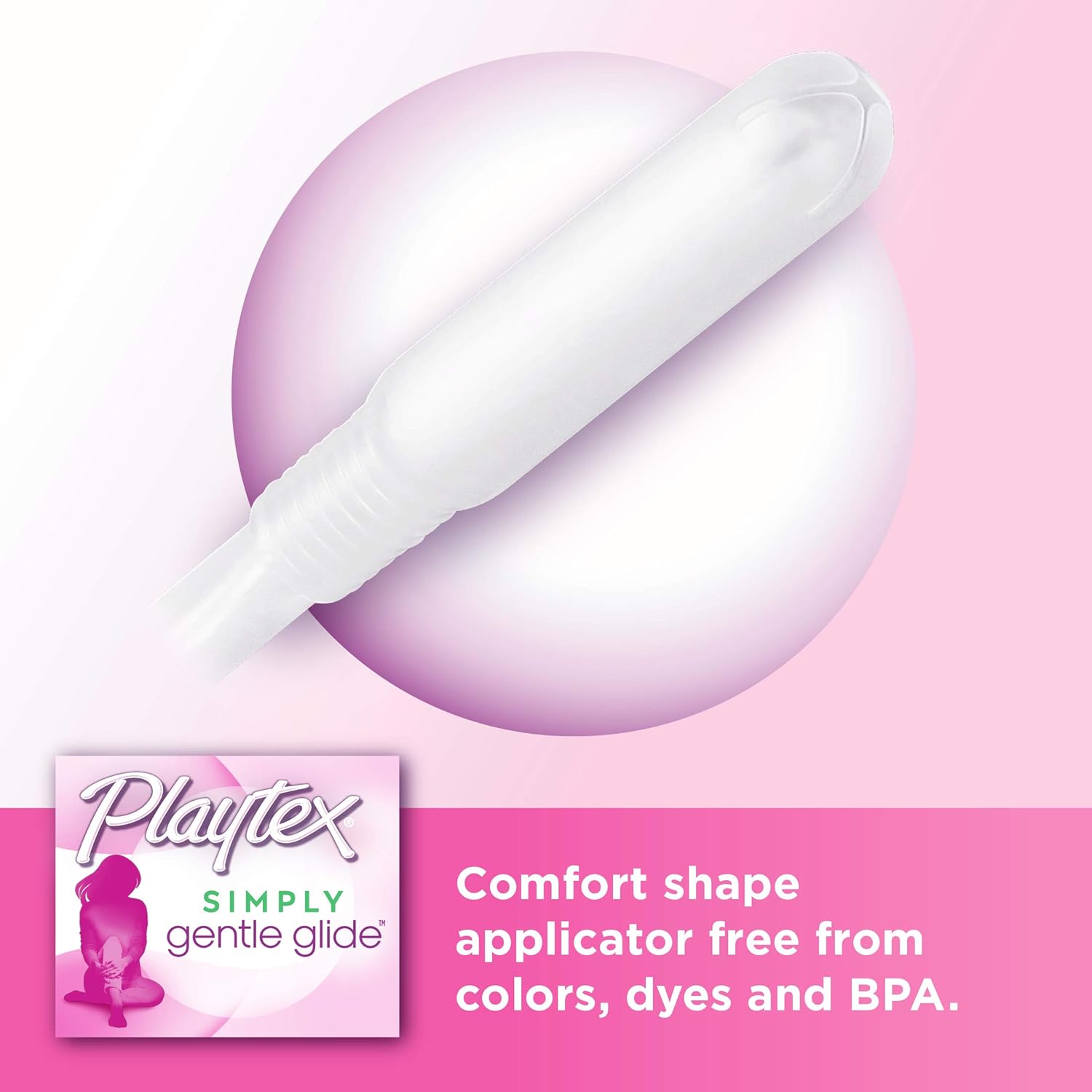 Playtex Simply Gentle Glide Tampons, Multipack (18ct Regular/18ct Super Absorbency), Fragrance-Free - 36ct : Health & Household