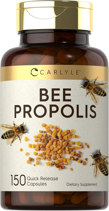 Carlyle Bee Propolis Capsules 600Mg | 150 Count | Extract Supplement | Non-Gmo, Gluten Free