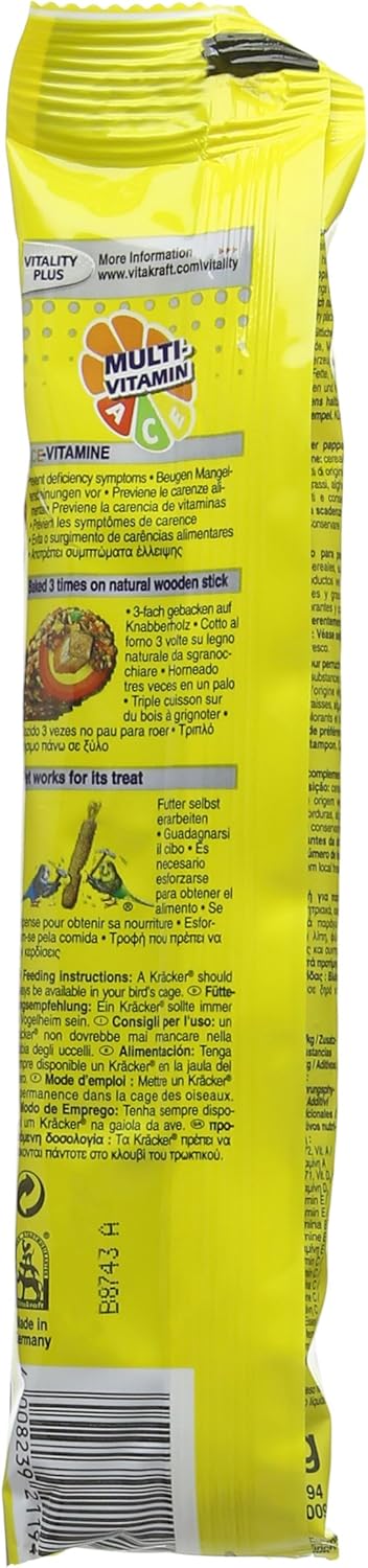 Vitakraft Budgie Kracker Bird Food Multivitamin, Pack of 7?TP-4008239615220_B-08015_Vendor