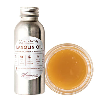 Pure New Zealand Liquid Lanolin Oil EP Grade | For General Dry Skin Conditions I 100% Natural I No Artificial Fragrance 100ml