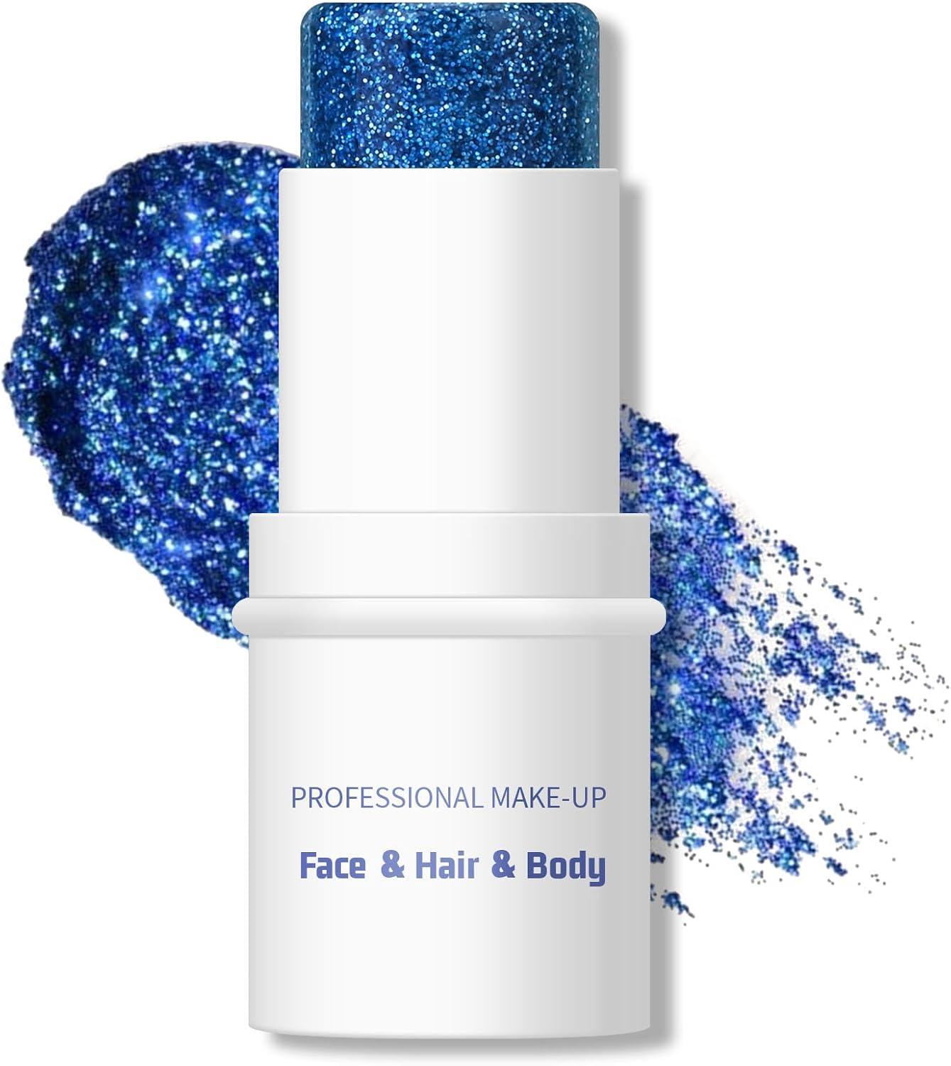 Kyda Body Glitter Stick, Chunky Glitter Gel For Face Body Hair, Sparkling Holographic Mermaid Sequins Paint, Waterproof Multiuse Makeup Glitter Gel, Pink