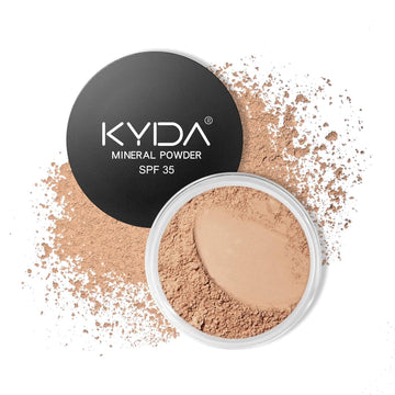 Kyda Mineral Powder Bronzer, Spf 35, Loose Mineral Bronzer, Lightweight Face Contour Powder, Buildable Coverage For Natural Glow Contour Makeup, Blendable Formula, 0.28 Oz, Warmth