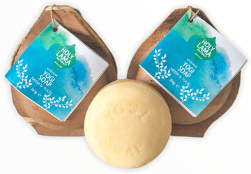 Holy Lama Natural Handmade Ayurvedic Turmeric Vegan Soap For Hand & Body - Curcuma 1 X 100G Round Bar