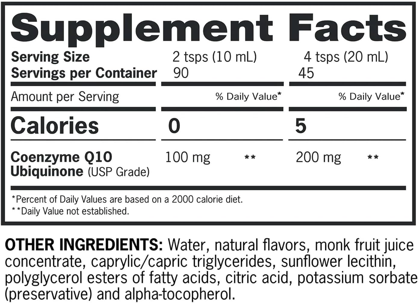 Qunols Liquid CoQ10, 100 mg, 30.4 Ounces - Clinical Strength Ubiquinone - Orange Pineapple Flavor, Sugar Free, Non-GMO : Health & Household