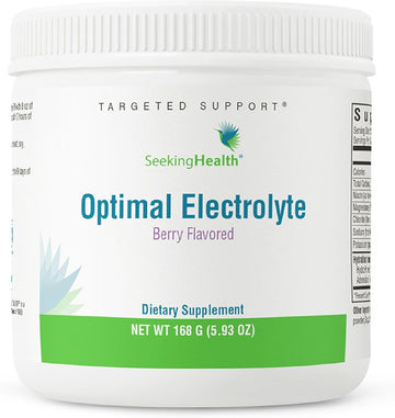 Seeking Health Optimal Electrolyte Powder, Berry Flavor, Healthy Energy And Endurance Support, Promotes Hydration And Healthy Muscles, Vegan And Vegetarian (30 Servings)