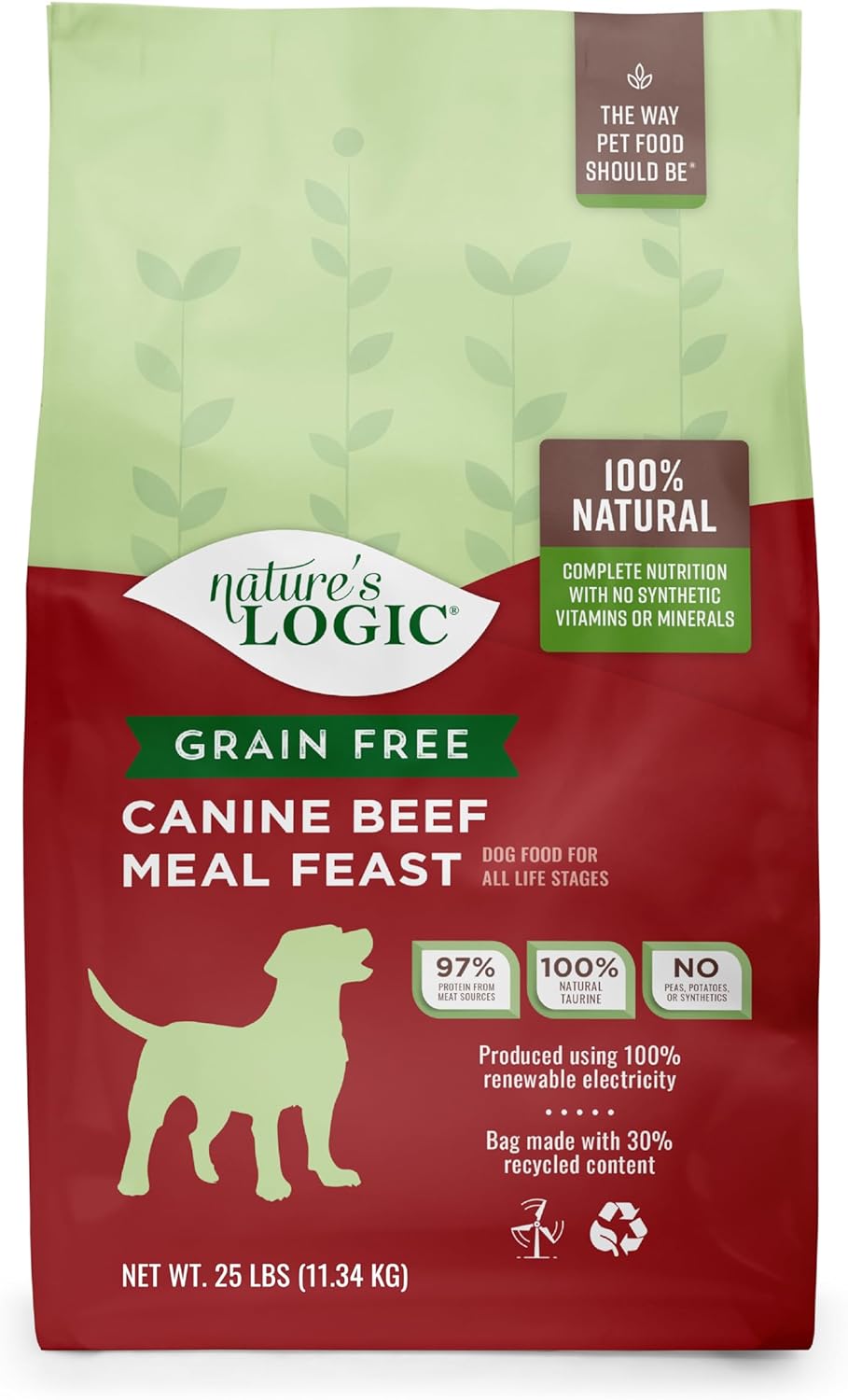 Nature'S Logic Grain Free Beef Meal Feast, 25Lbs