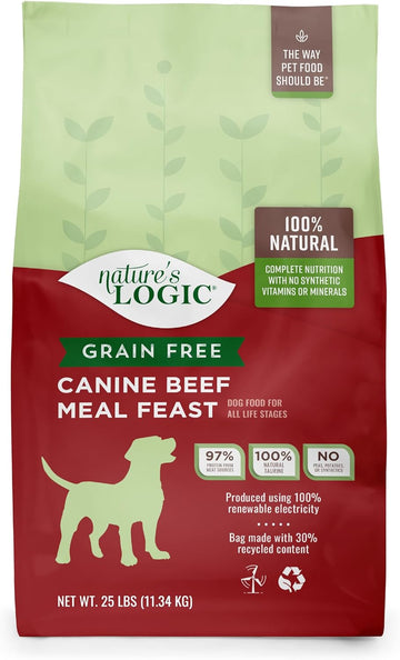 Nature'S Logic Grain Free Beef Meal Feast, 25Lbs