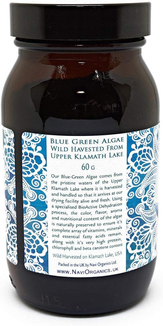 Klamath Lake Bioactive Blue-Green Algae Juice Powder - Wild Harvested (60G)