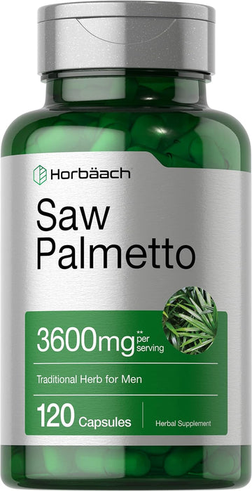 Horbäach Saw Palmetto Extract | 120 Capsules | Non-Gmo And Gluten Free Formula | From Saw Palmetto Berries